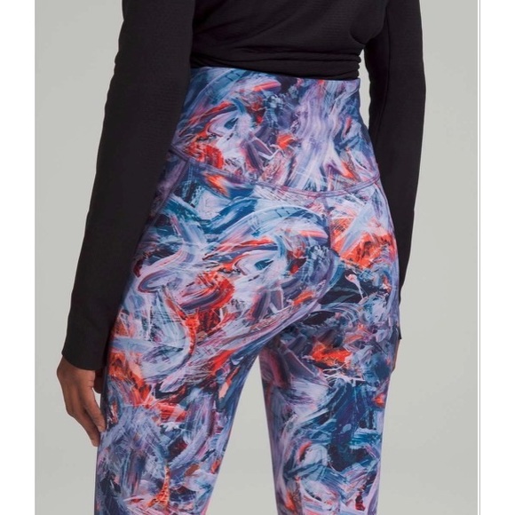 NWT Lululemon Base Pace HR Tight 28" *Brushed Nulux Atmospheric Purple Multi SZ6